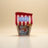 Red and white striped packaging box, chef duck plush doll, cute kitchen-themed decorative gift box Application Scenario